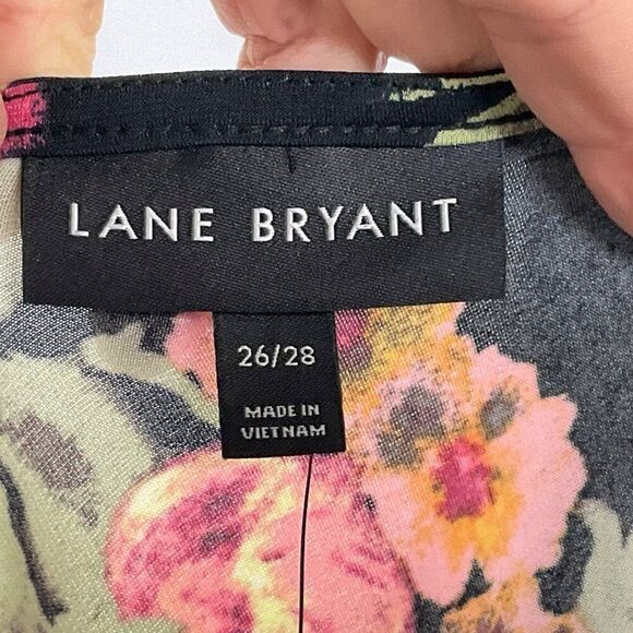 Lane Bryant Plus Size 26/28 Floral Maxi Dress, NWT, Ties at back of neck - Picture 11 of 15